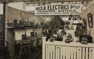 Hecla Electrics, elektrisk hushållsapparater, historisk utställning.