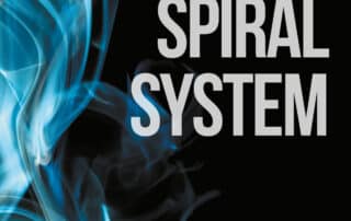 Blå rök bakom texten "Protech Spiral System".